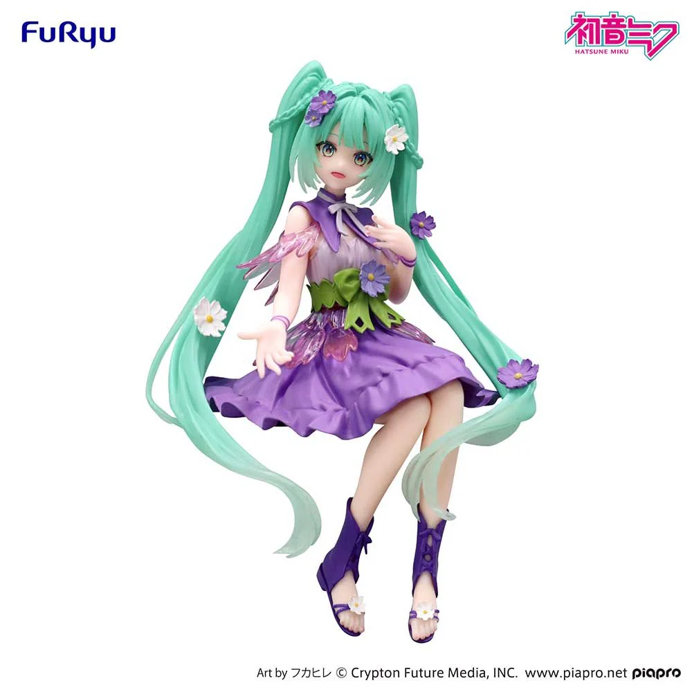 FuRyu - Hatsune Miku - Hatsune Miku Noodle Stopper Figure Flower Fairy Cosmos Purple Color Version - Image 1