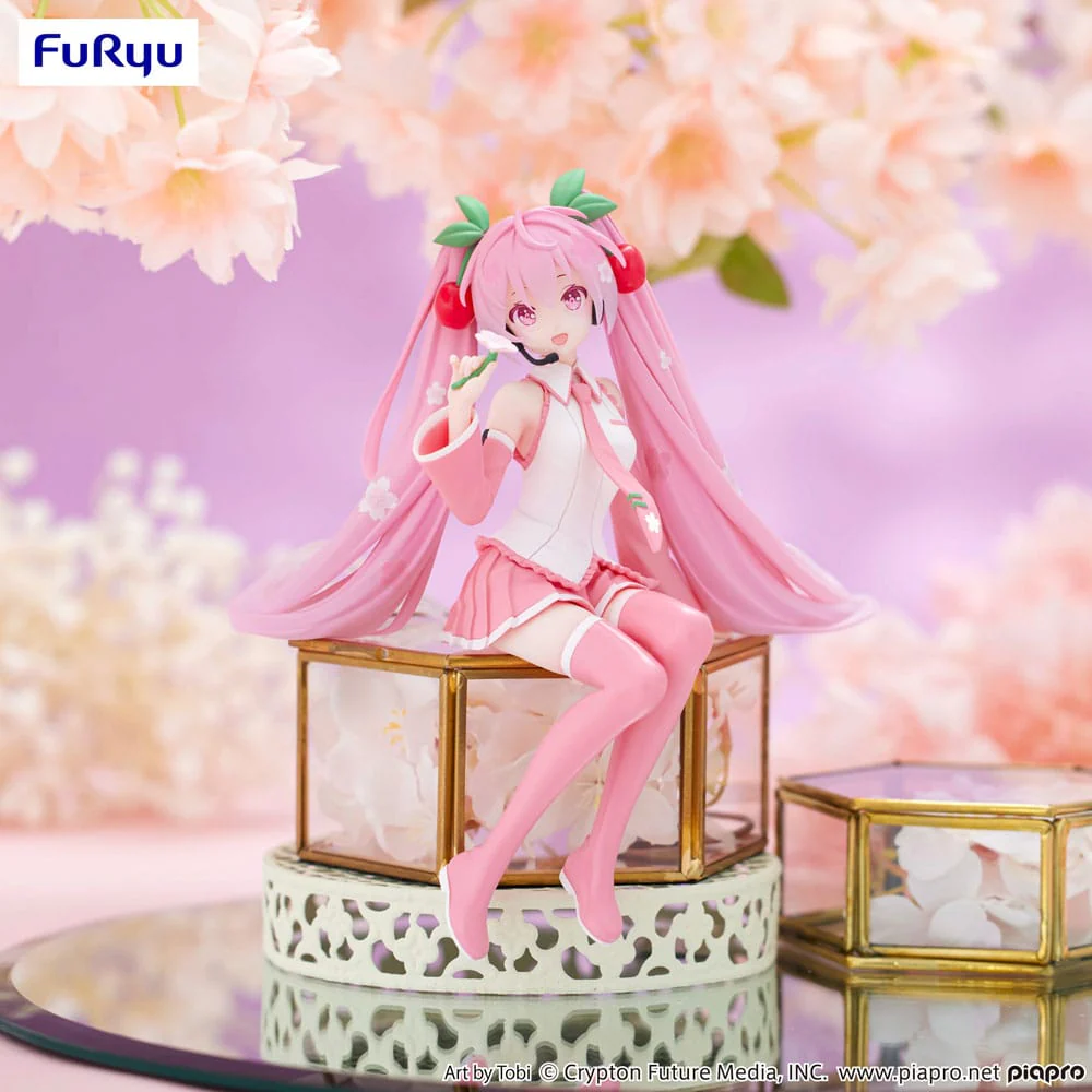 FuRyu Hatsune Miku Noodle Stopper Figure Sakura Miku 2024 - Image 2