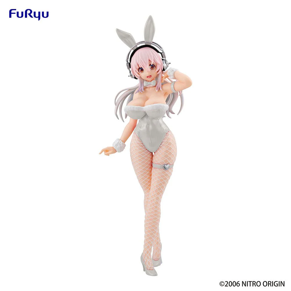 FuRyu Super Sonico Pearl White Ver. Bicute Bunnies Figure - Image 1