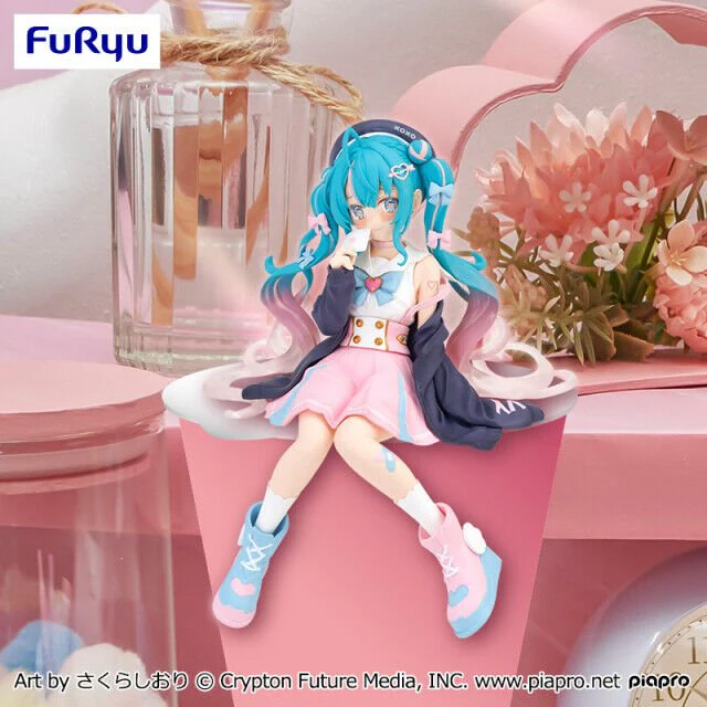 FuRyu - Vocaloid - Hatsune Miku Love Sailor Ver. Noodle Stopper Figure - Image 3