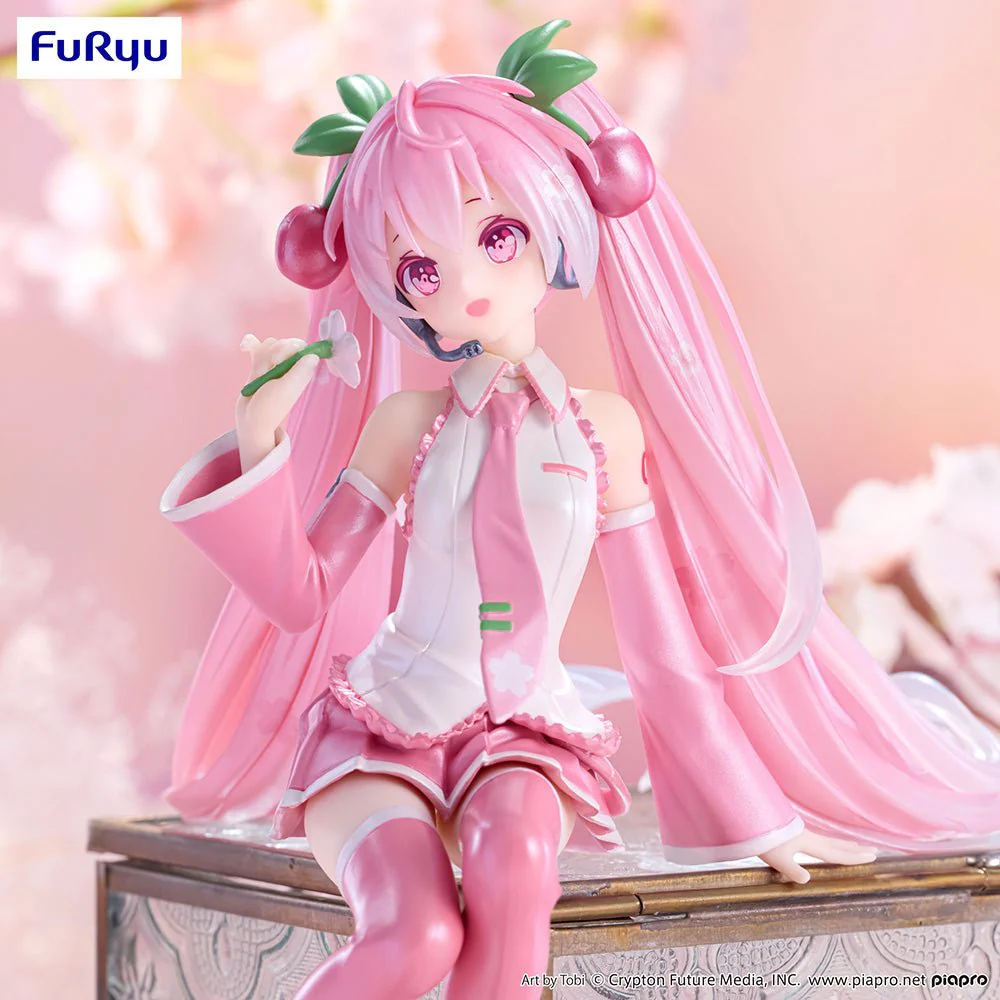 FuRyu - Vocaloid - Hatsune Miku Sakura Miku 2024 Pearl Color Version Noodle Stopper Figure - Image 2