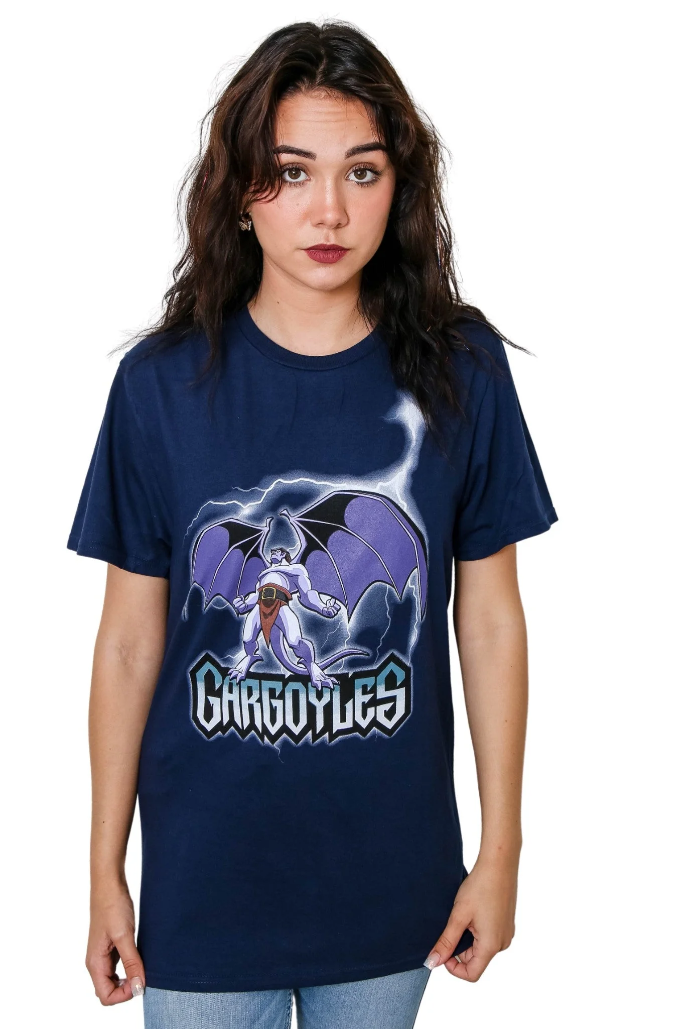 Gargoyles Goliath Thunder Disney 90's Retro Cartoon Adult T-Shirt - Image 2