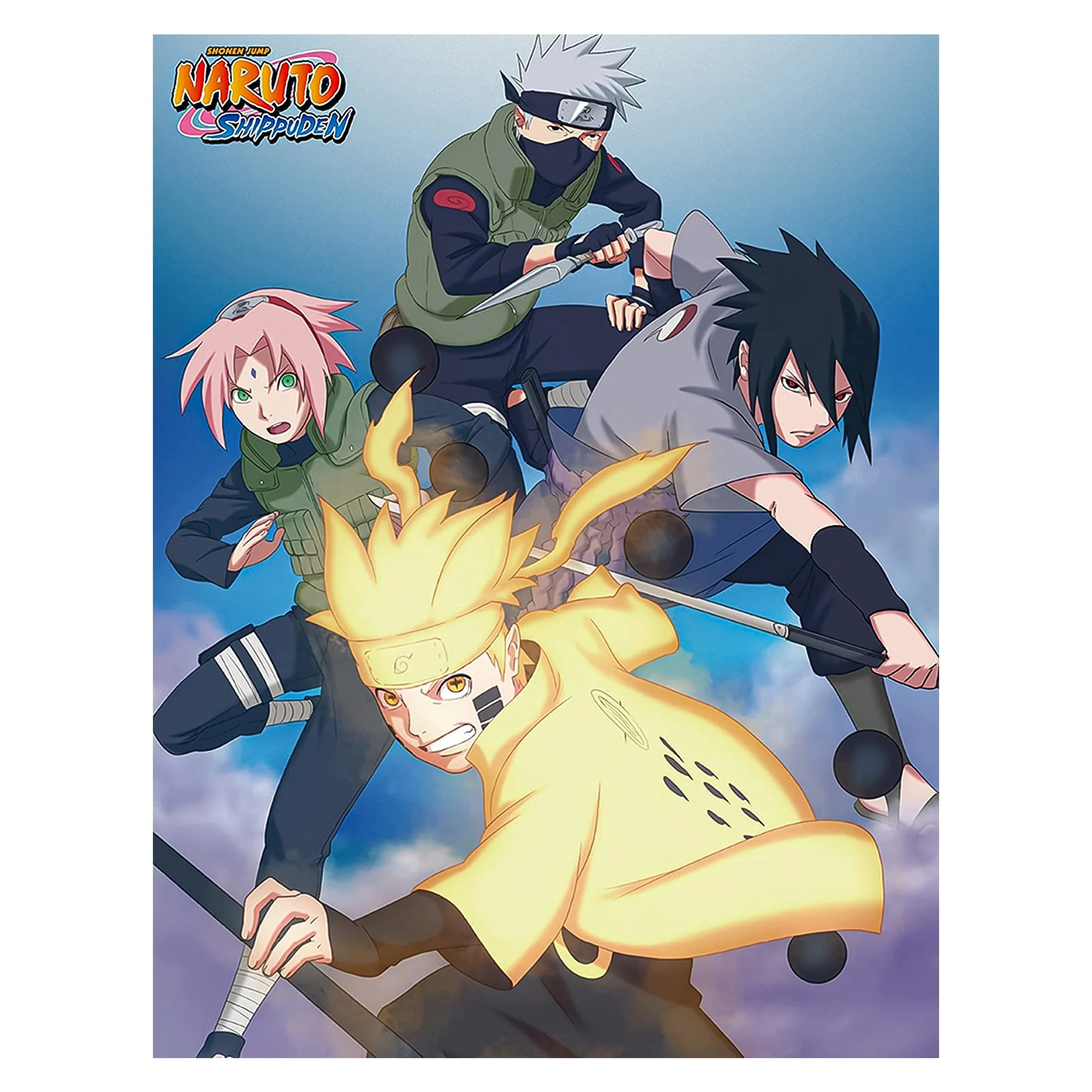 Naruto Shippuden - Group Shine Sublimation Throw Blanket 46in By 60in Great Eastern Entertainment - Image 1