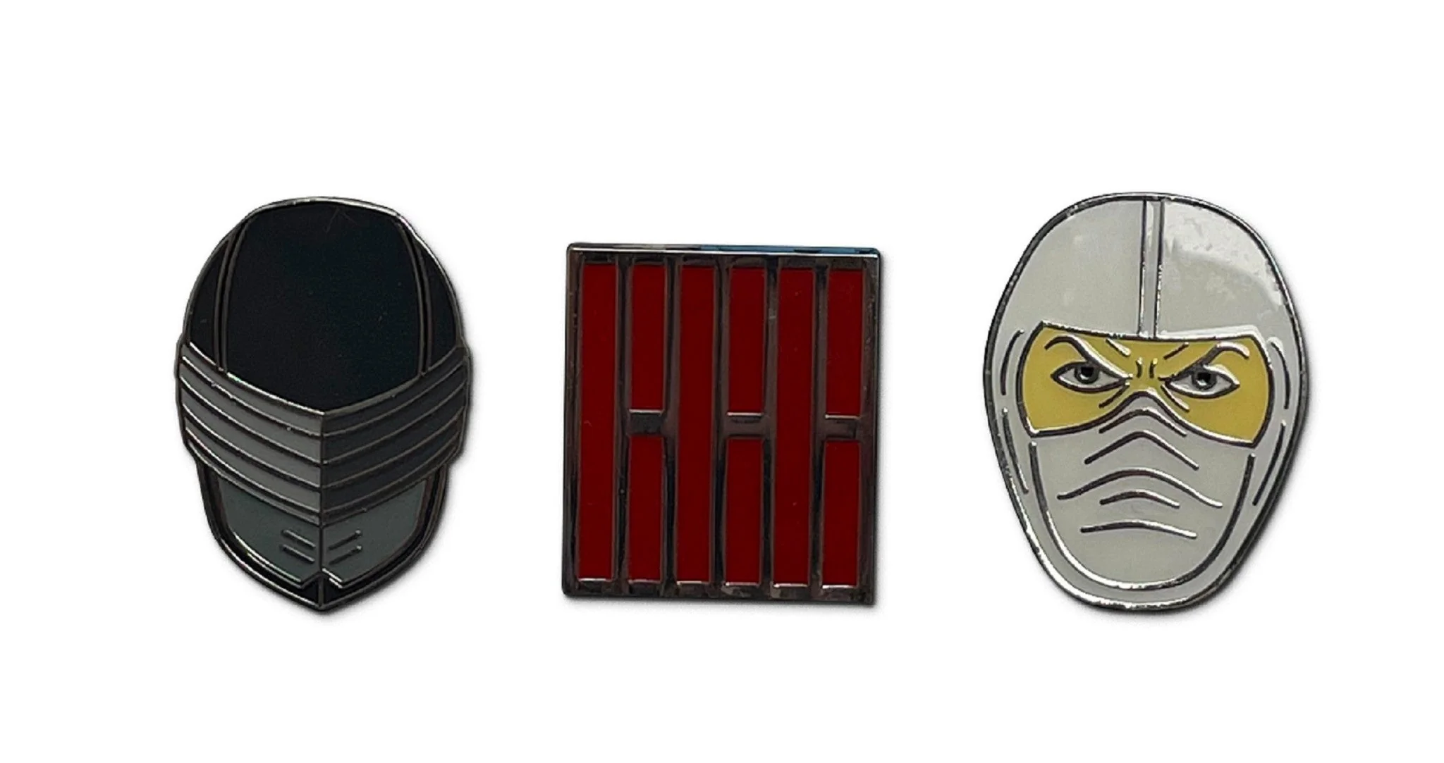 G.I. Joe Arashikage Clan Symbol Snake Eyes Storm Shadow Enamel Pin 3 Pack Set - Image 2