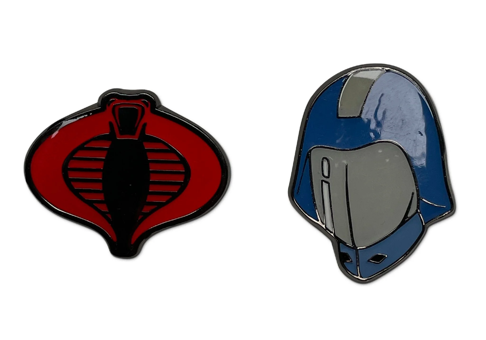 G.I. Joe Cobra Symbol Classic Cobra Commander Enamel Pin 2 Pack Set - Image 2