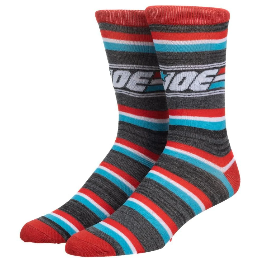 G.I.Joe Logo Stripe Crew Socks - Image 1