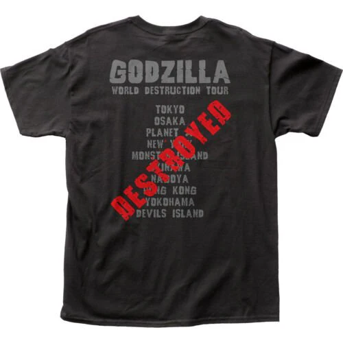 Godzilla World Destruction Tour Adult T-Shirt - Image 2