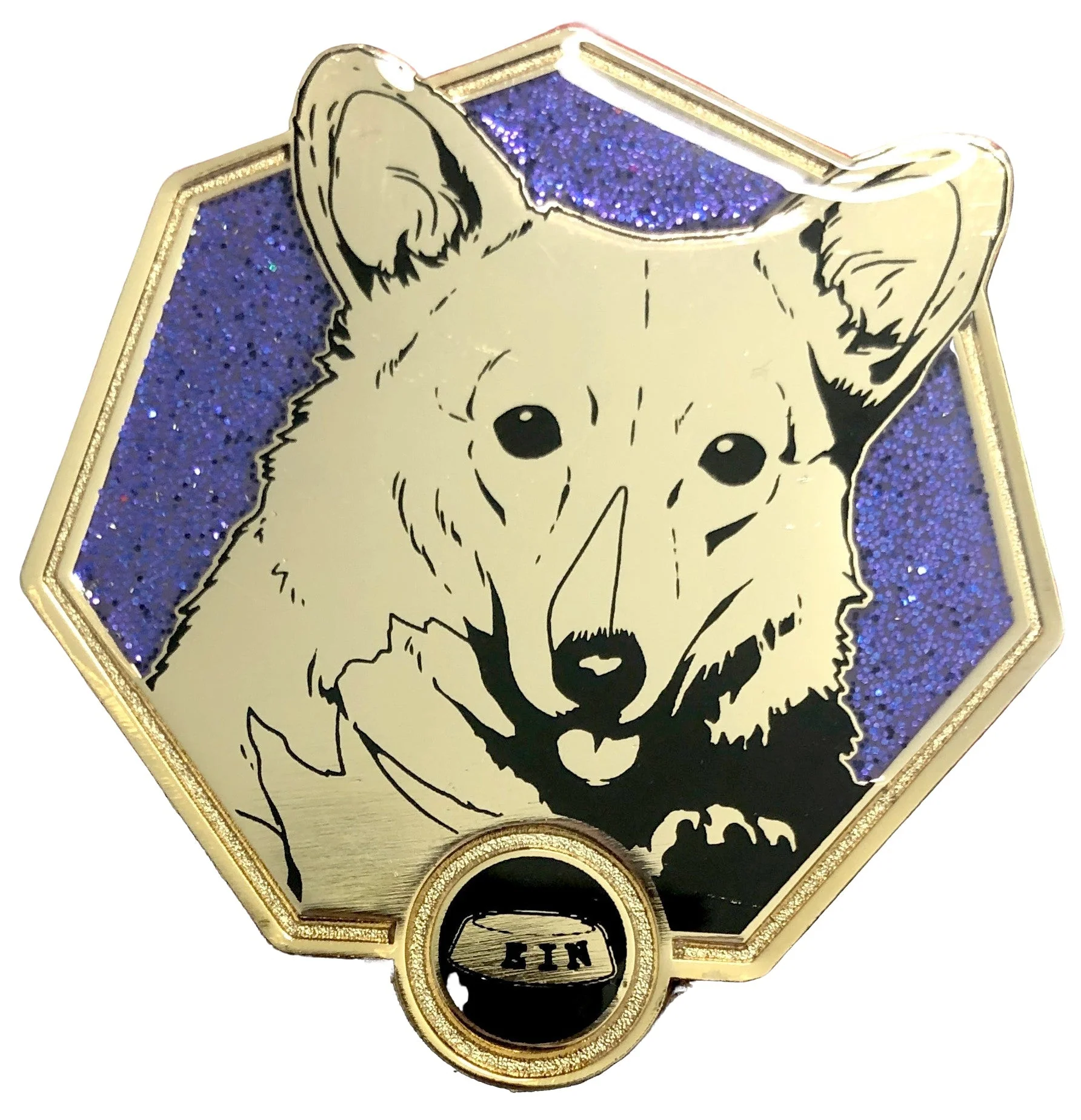 Golden Ein - Cowboy Bebop Collectible Pin - Image 1