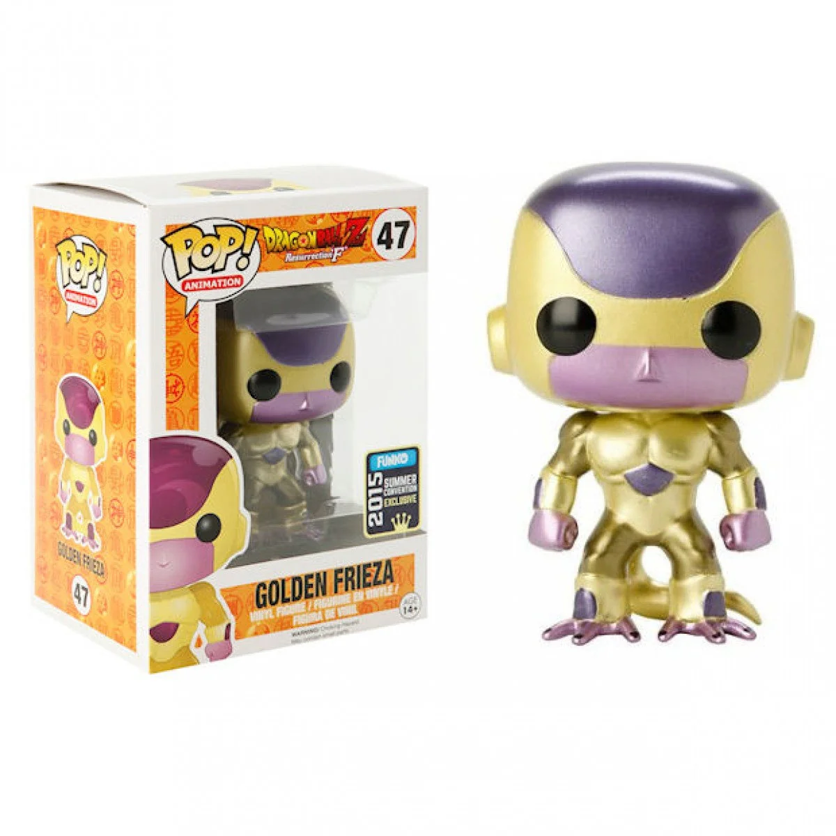 Funko Pop! Animation: Dragon Ball Z Resurrection F - Golden Frieza 2015 Summer Convention Exclusive - Image 1
