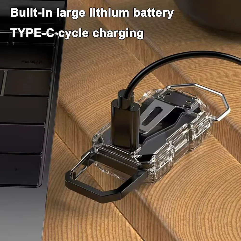 Mini USB Rechargeable LED Keychain Flashlight - Image 3