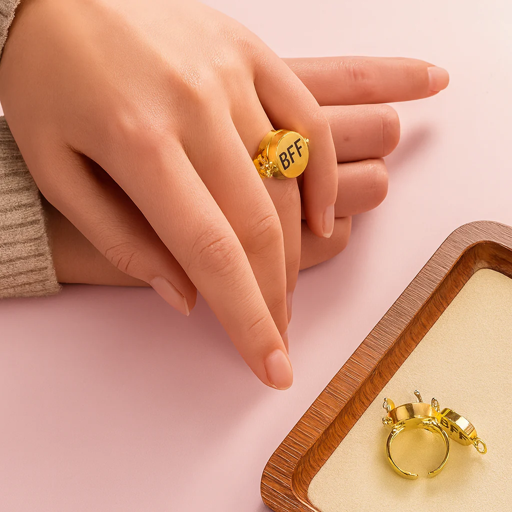 Couple Rotating Magnetic BFF Rings - Image 2