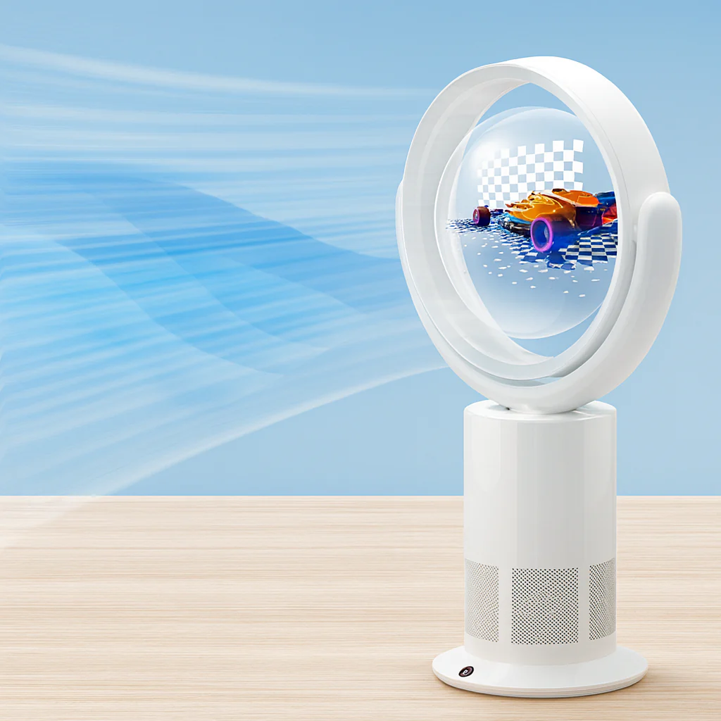 Hyper Flow 3D Hologram Bladeless Fan Projector