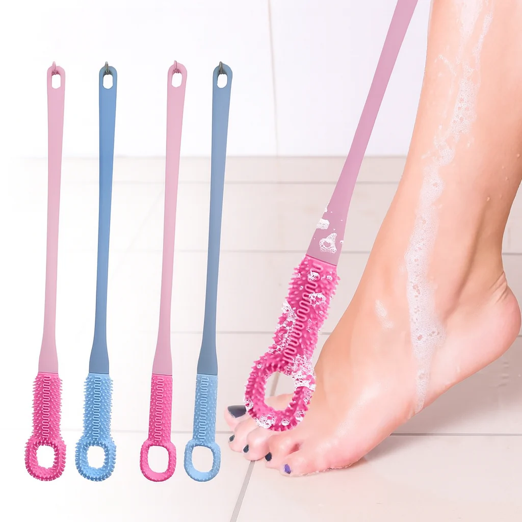 Soft Silicone Foot Spa Long Cleaning Brush