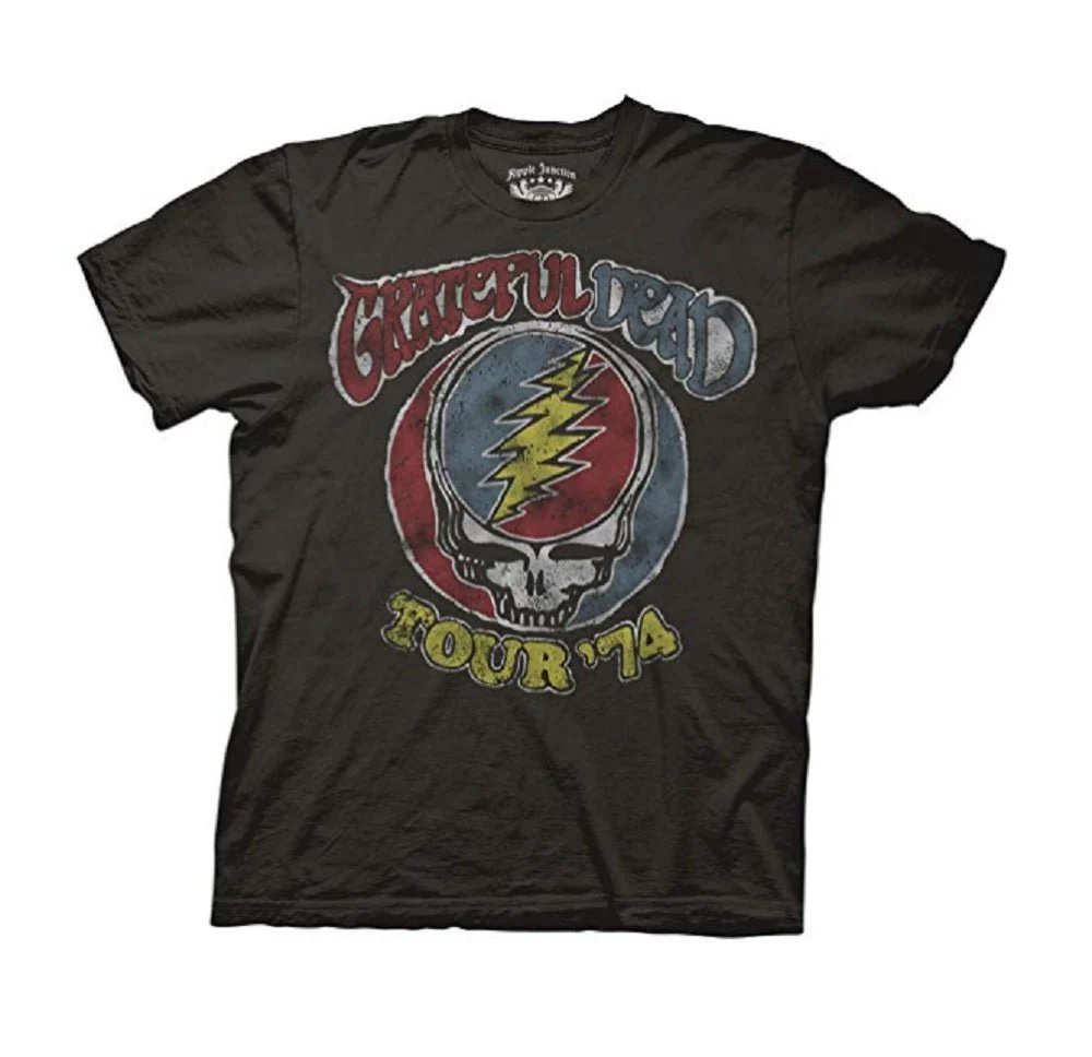Grateful Dead Tour 74 Vintage Adult T-Shirt - Image 1