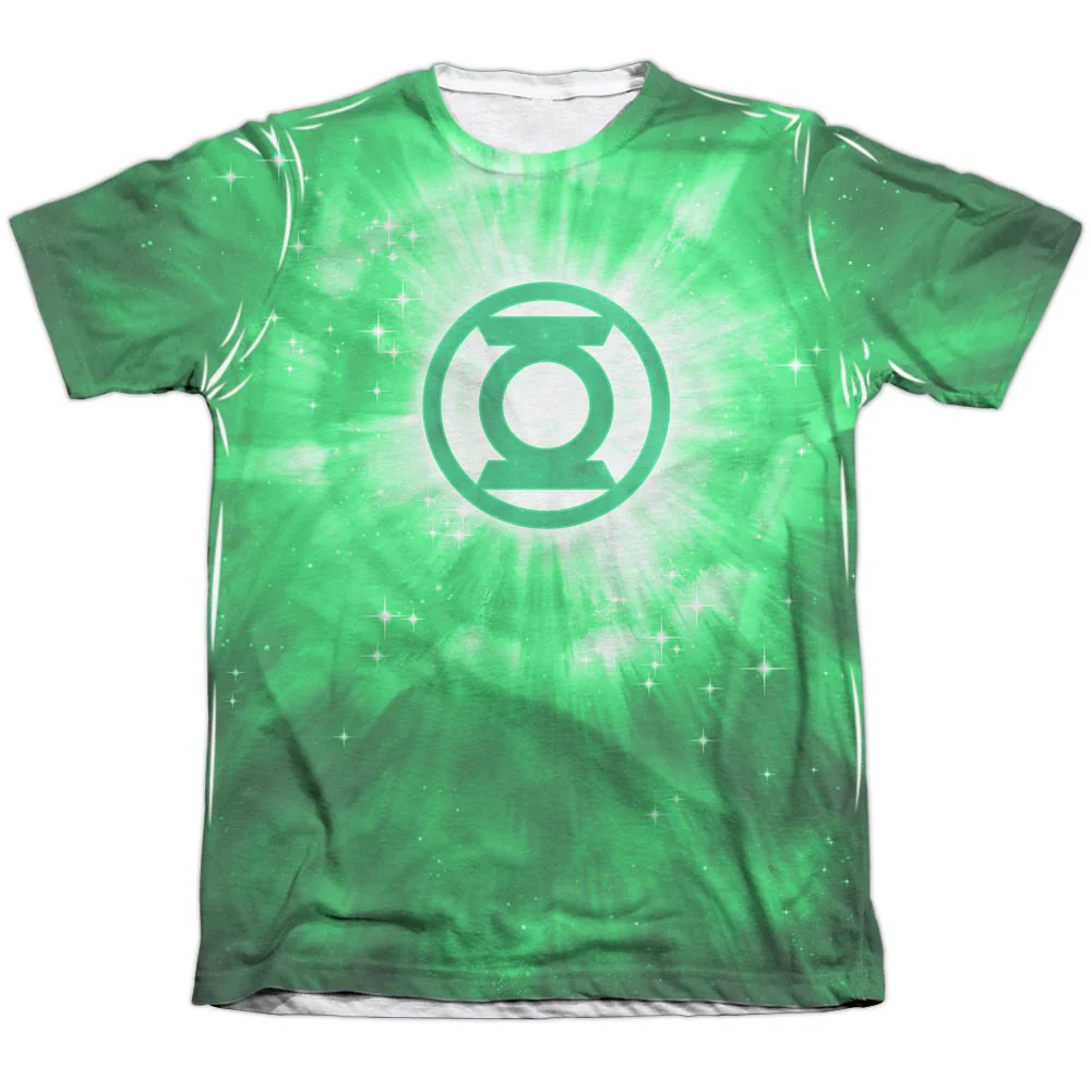 Green Lantern Symbol Green Energy Sublimation Allover Print Adult T-Shirt - Image 2