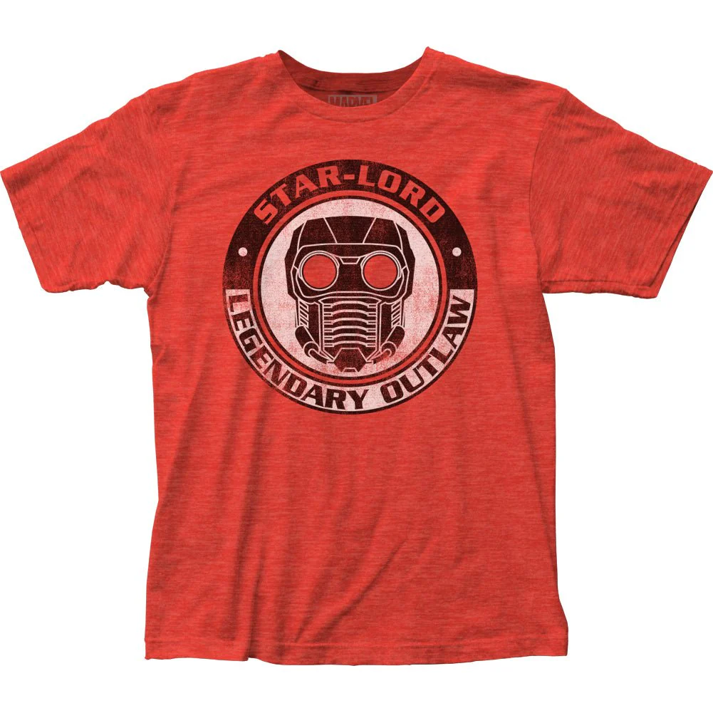 Guardians of the Galaxy Star-Lord Legendary Outlaw Marvel Adult T-Shirt - Image 1