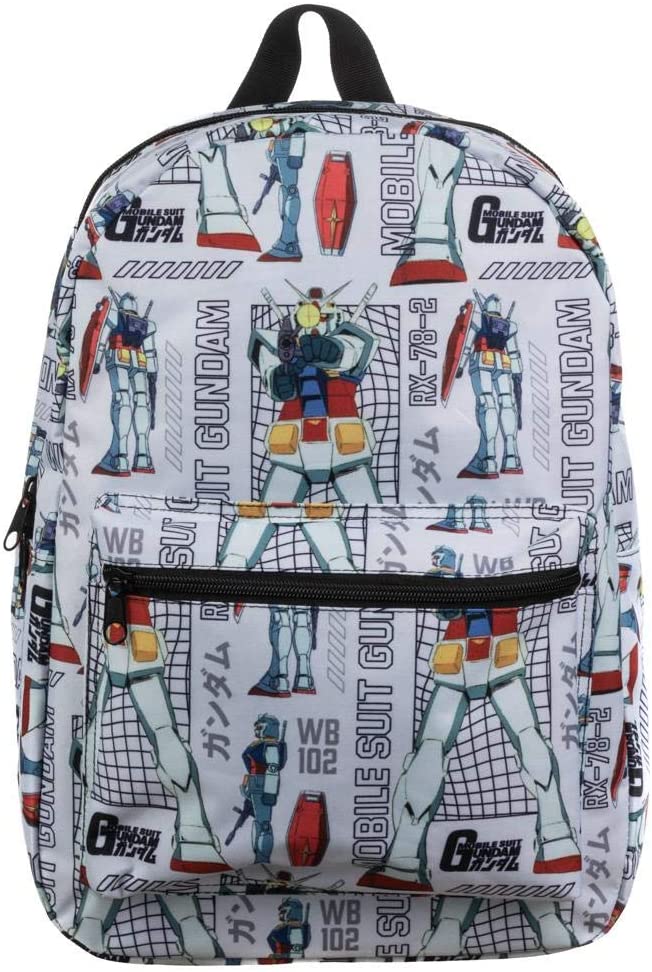 Gundam Anime Cartoon Robot All Over Print Backpack Bag - Image 1