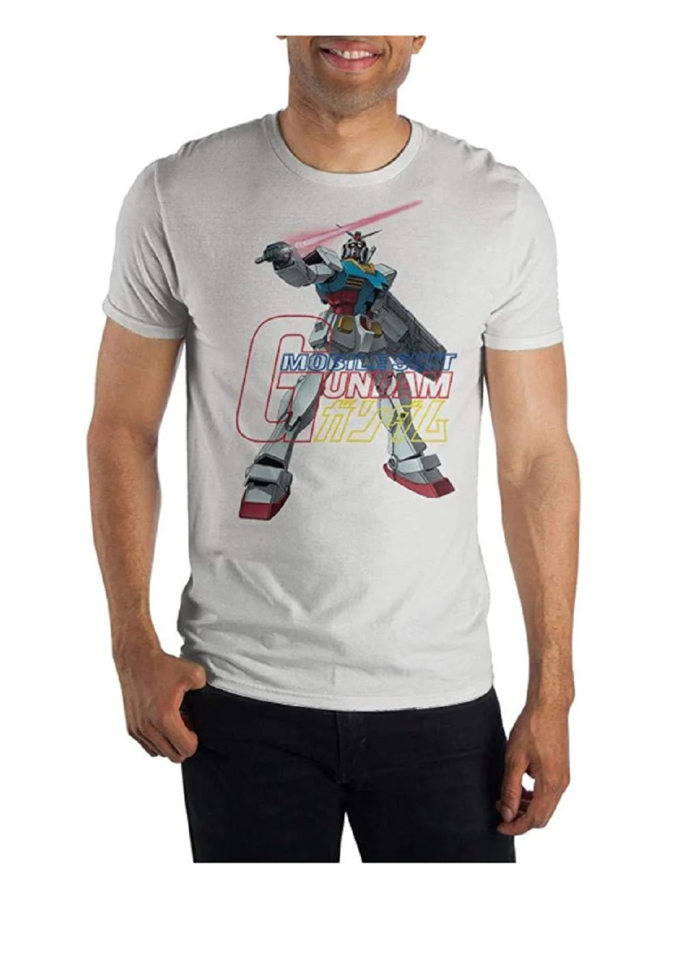 Gundam Mobile Suit Anime Cartoon Adult T Shirt - Image 1
