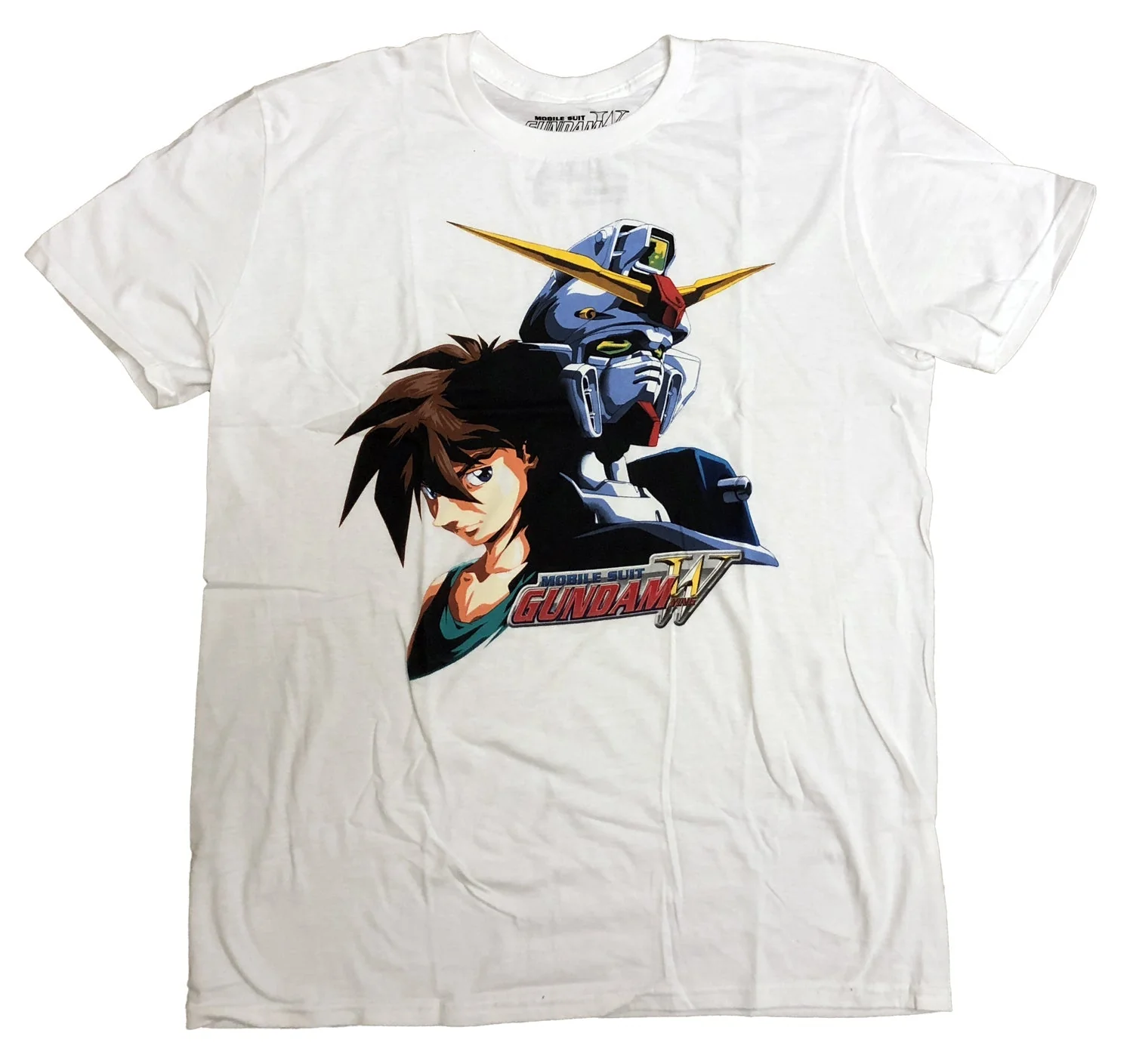 Gundam Wing Heero And Gundam Adult T-Shirt - Image 1
