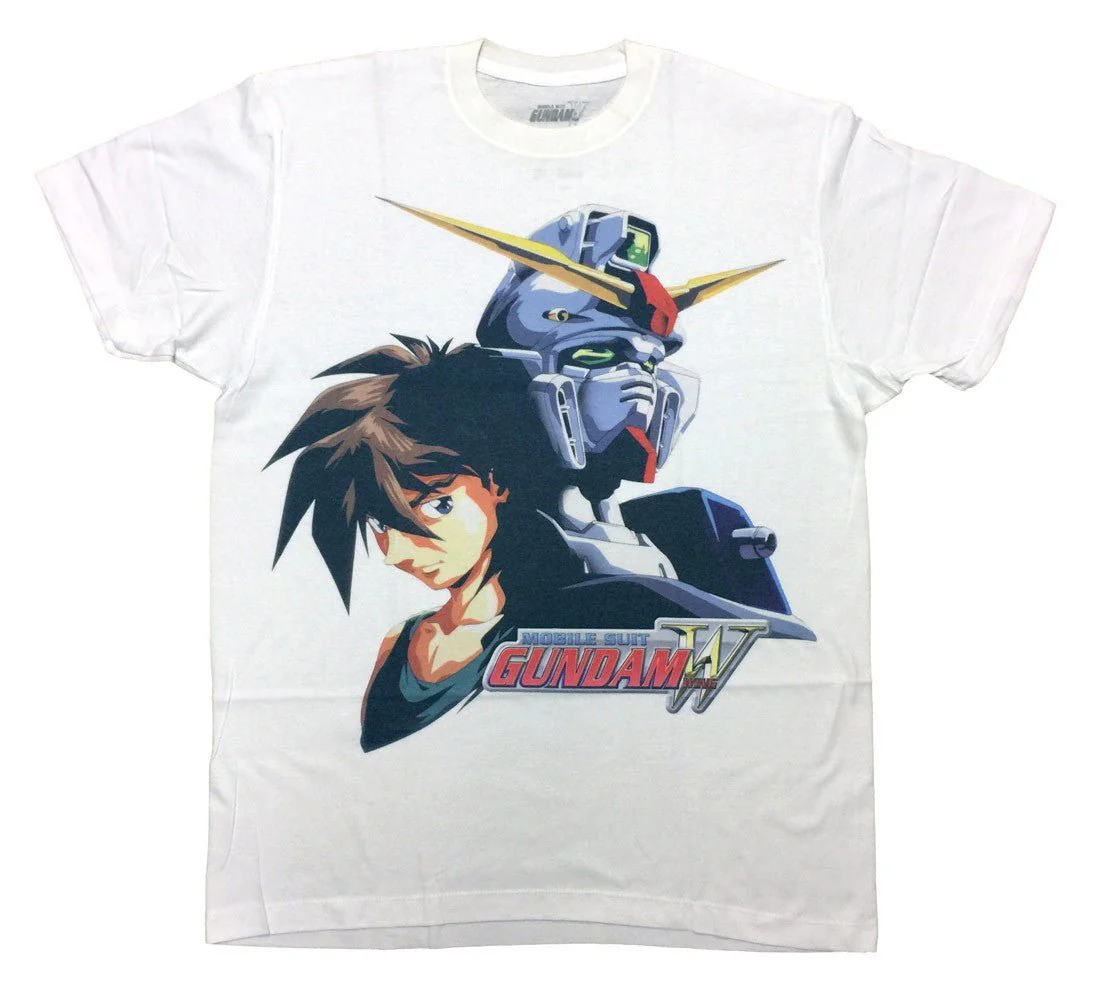Gundam Wing Heero And Gundam Anime Adult T-Shirt - Image 1