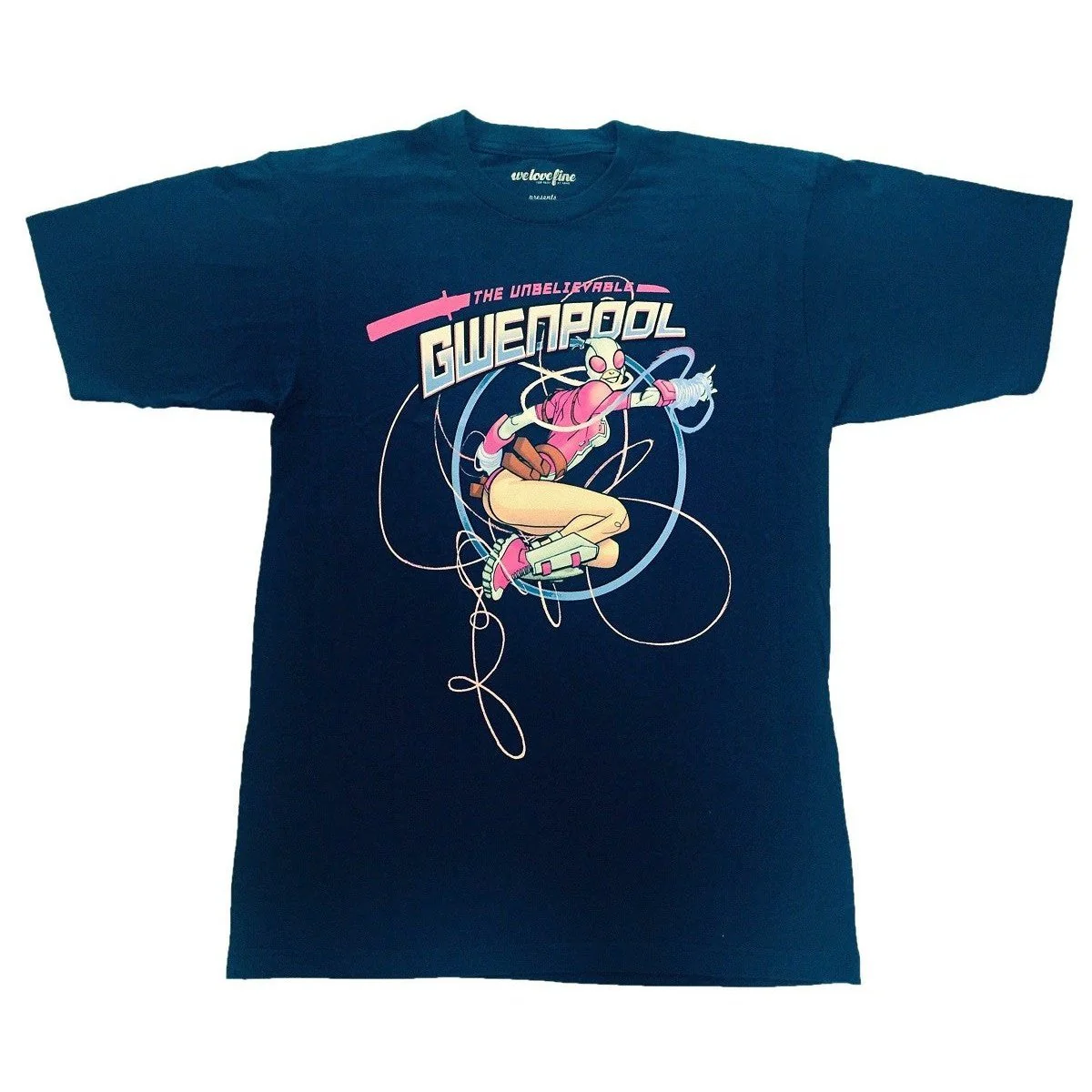 Gwenpool Gwen On The Ropes Marvel Comics Adult T-Shirt - Image 1