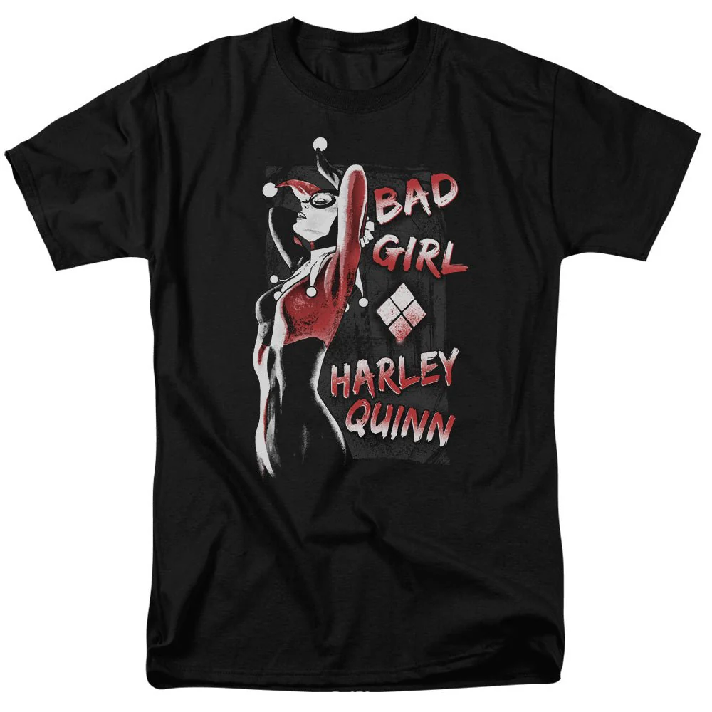 Harley Quinn Bad Girl Batman DC Comics Adult T-Shirt - Image 2