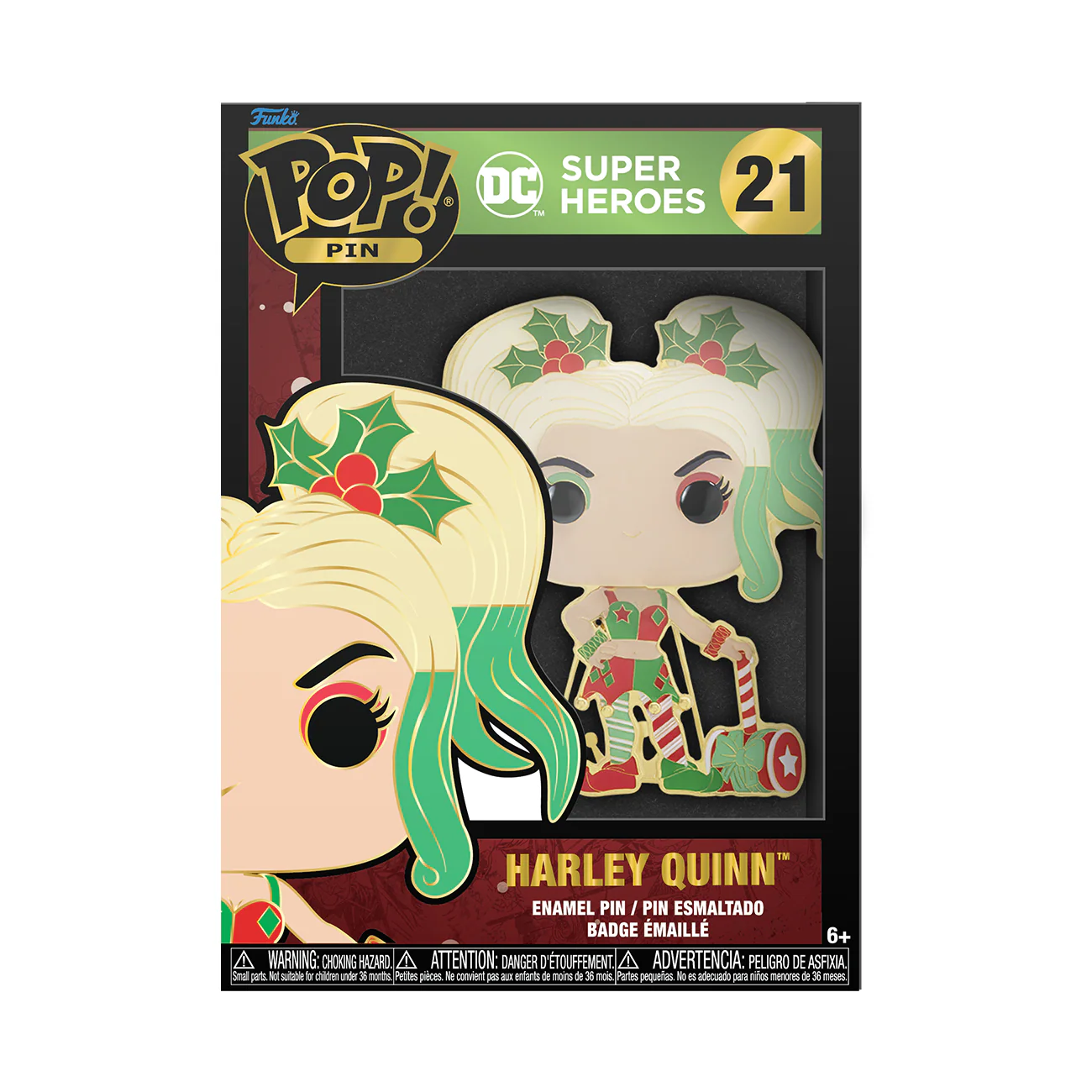 Funko Pop! Pins: DC Super Heroes Holiday - Harley Quinn - Image 2