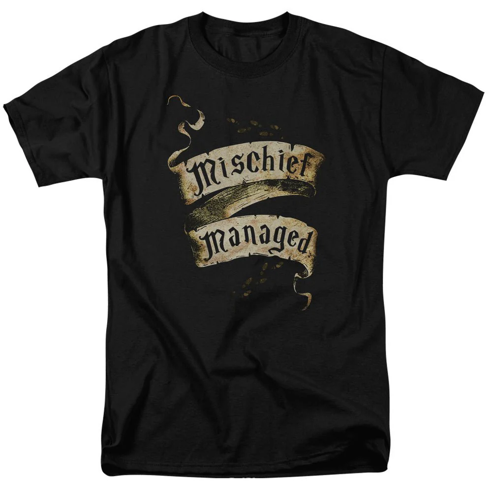 Harry Potter Mischief Managed Adult T-Shirt - Image 1