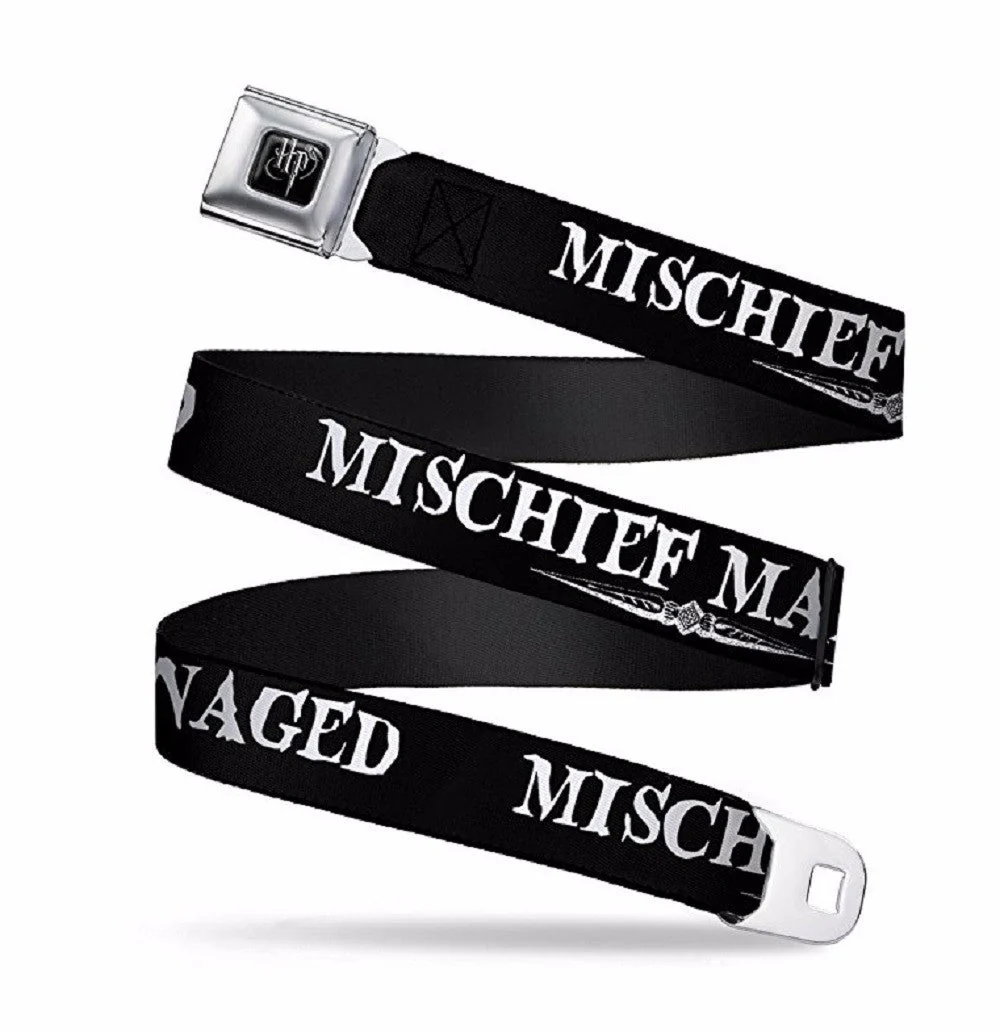 Harry Potter Mischief Managed Seatbelt Belt