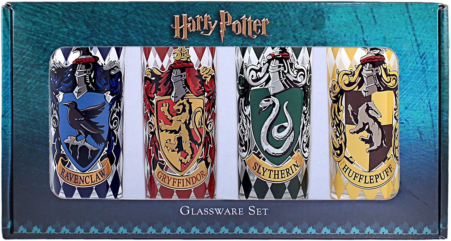 Harry Potter Movies House Crests Glass Tumbler 4 Pack Set - Image 2