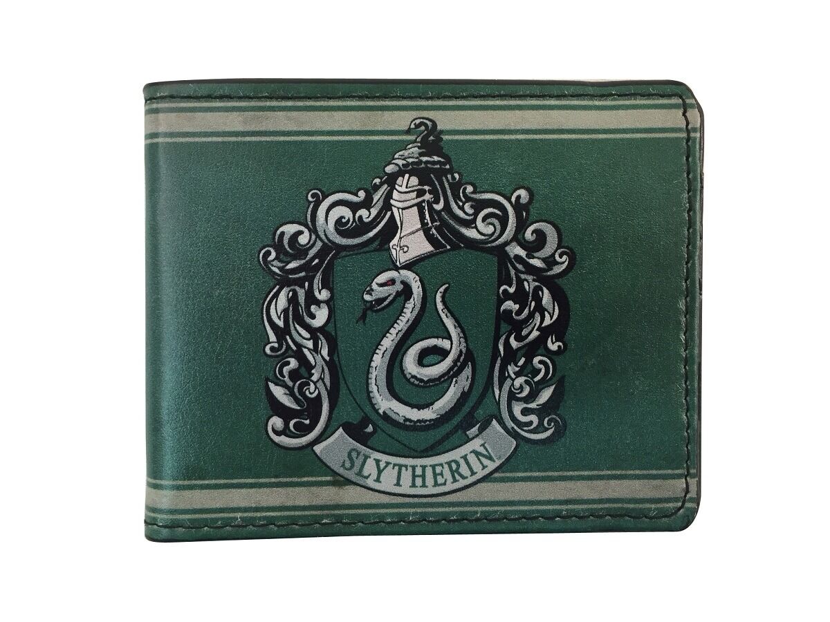 Harry Potter Slytherin Crest Logo Adult Bi-Fold Wallet - Image 1