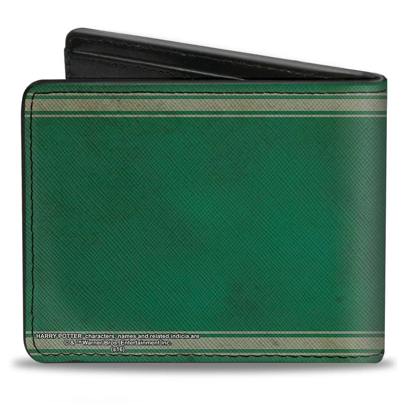 Harry Potter Slytherin Crest Logo Adult Bi-Fold Wallet - Image 3