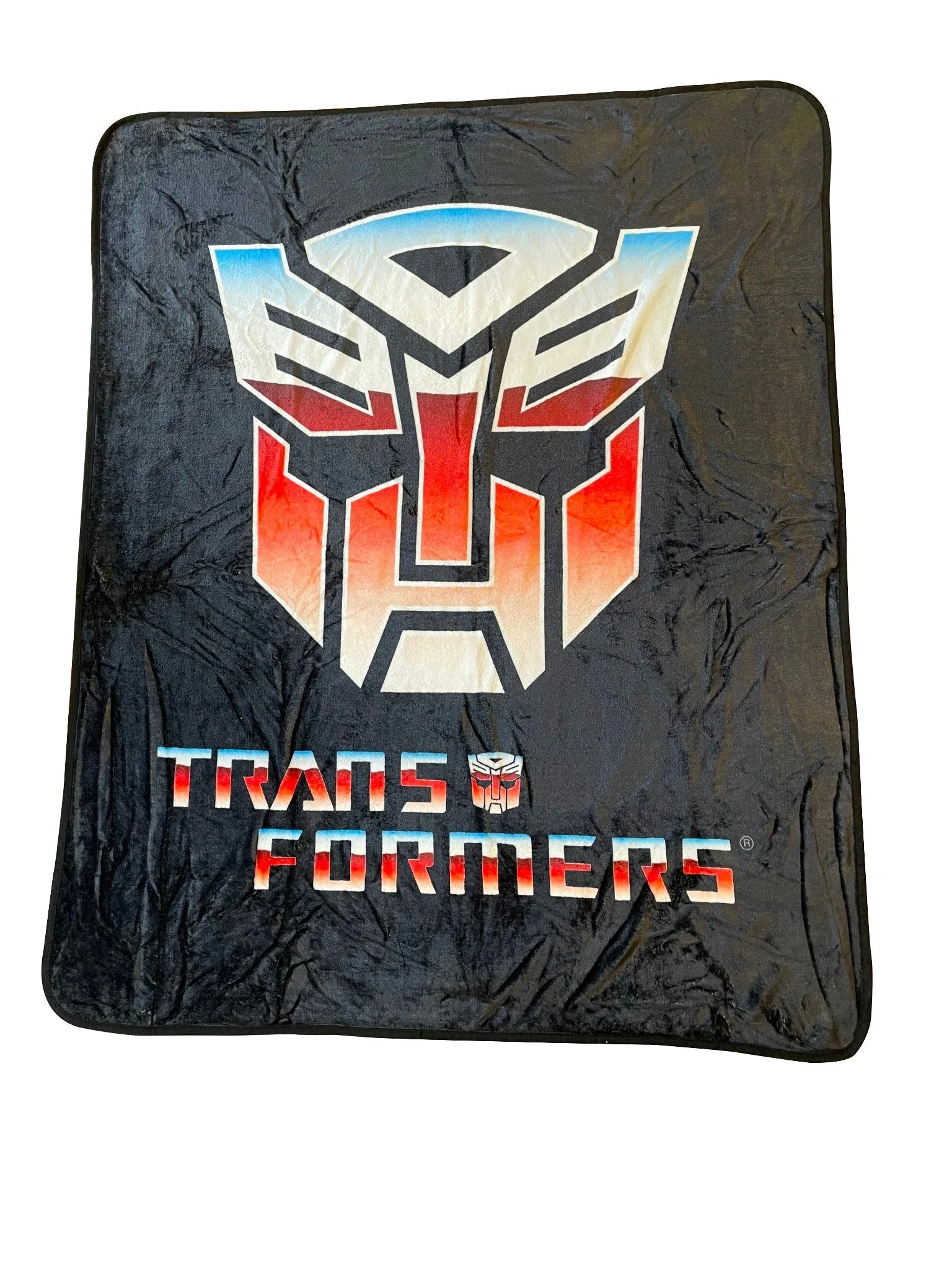 Hasbro Transformers Autobot Symbol 80's Cartoon Throw Blanket - Image 1