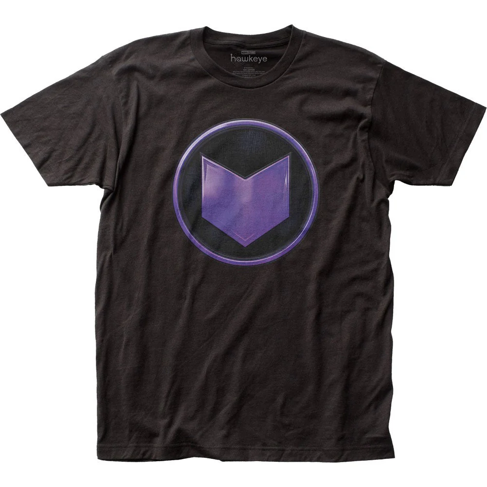 Hawkeye Emblem Officially Licensed Fitted Adult Unisex T-Shirt - Image 1