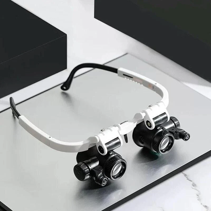 Double Magnifier Led Eye Microscope