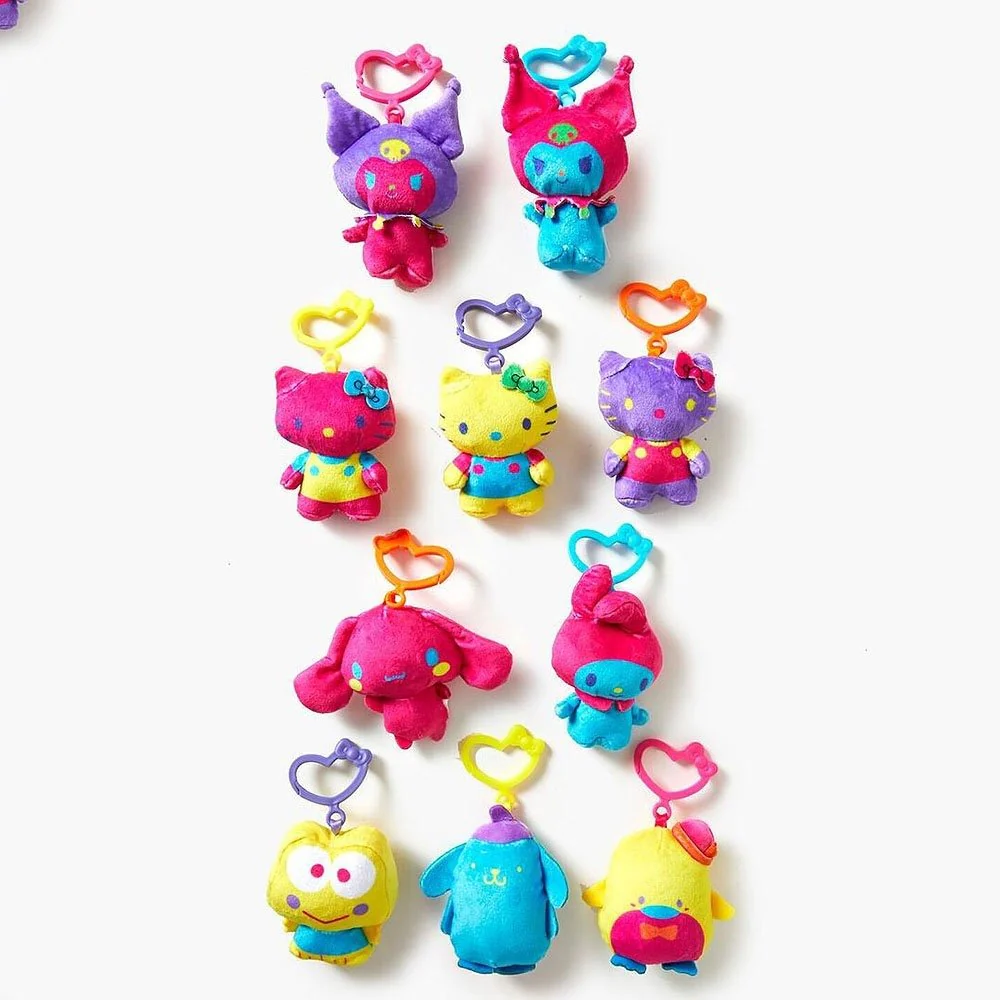 Hello Kitty and Friends 3" Blacklight Plush Clip-On Hanger Keychain Blind Pack - 1 Random - Image 2