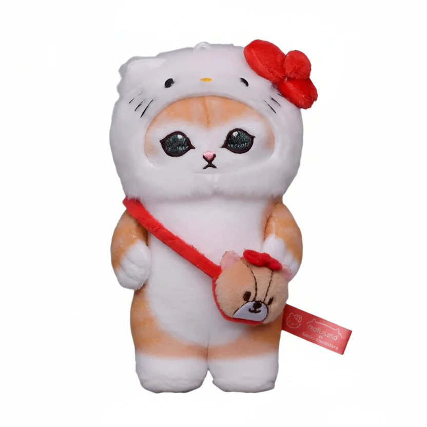 Mofusand Sanrio Hello Kitty Cat Plush 6" - Image 1