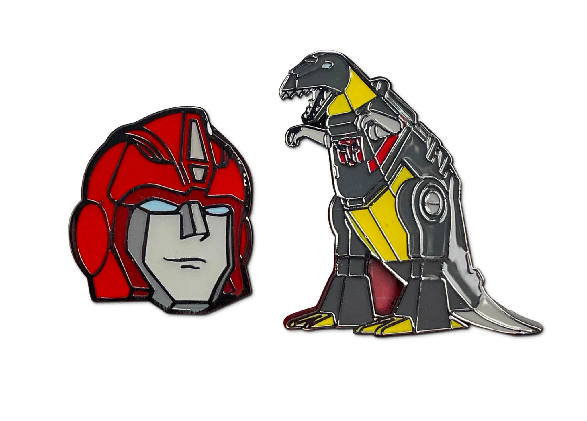 Transformers Autobots Hot Rod And Grimlock 2 Pack Enamel Pin Set - Image 2