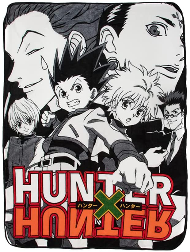 Hunter X Hunter Anime Licensed Comfy Fleece Throw Blanket 45in. By 60in. - Image 1