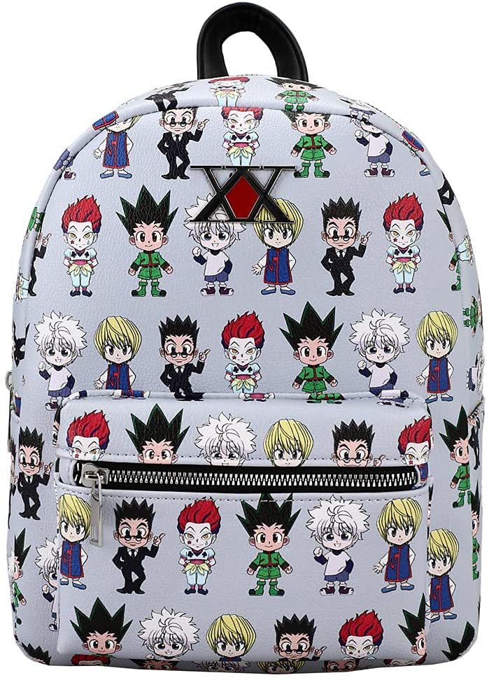 Hunter X Hunter Chibi Pattern Anime Mini Backpack - Image 1