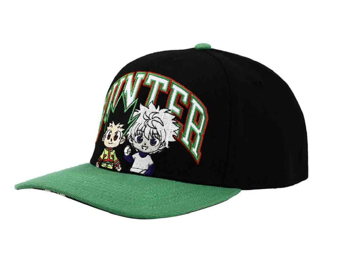 Hunter X Hunter Gon and Killua Elite Chibi Anime Black Snapback Cap Hat
