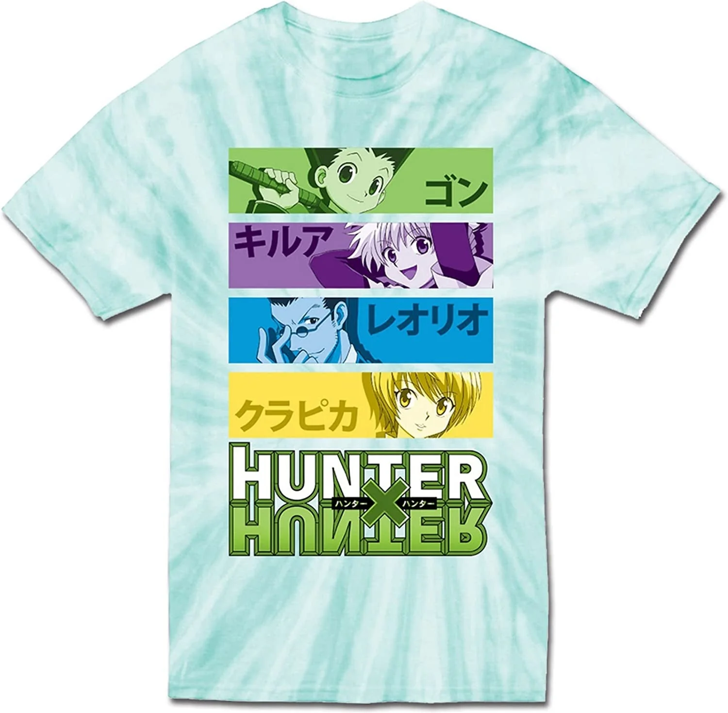 Hunter X Hunter - Group Tie Dye Adult Unisex T-Shirt - Image 1