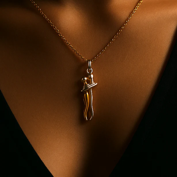 Love Forever Hug Cute Couple Necklace - Image 2