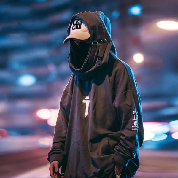 Japanese Style Oversize Hip Hop Hoodie - Image 1