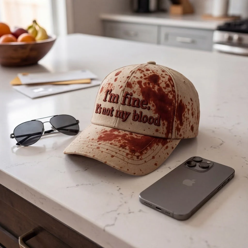 I’m Fine Not My Blood Funny Hat