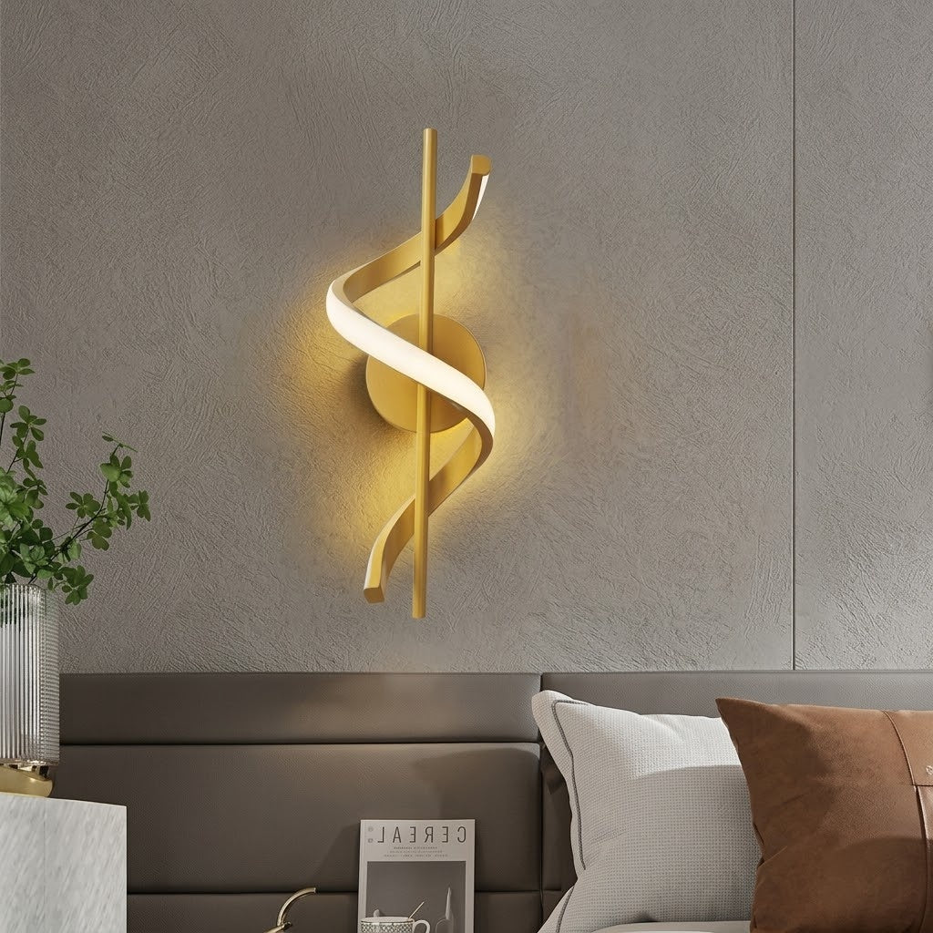 Spiral Minimal Ambient LED Wall Lamp - Image 3