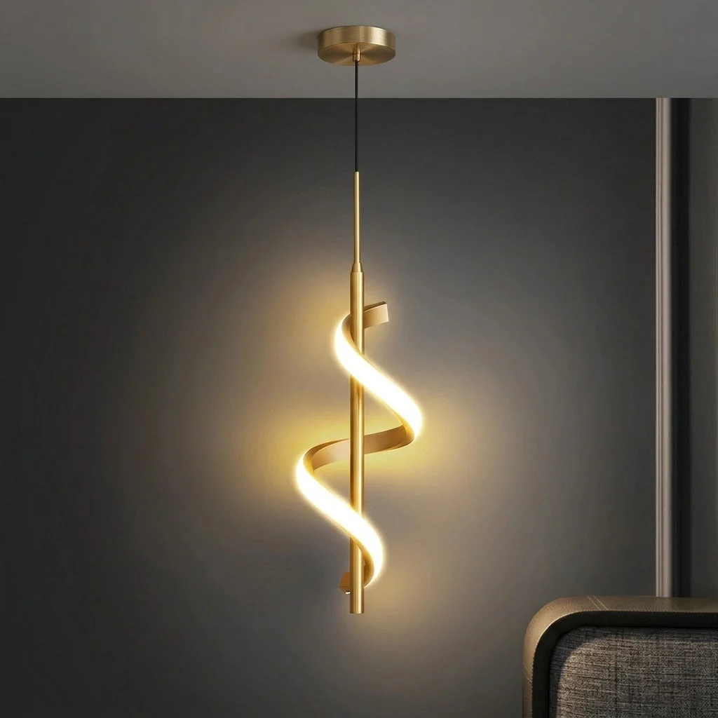 Spiral Minimal Ambient LED Wall Lamp - Image 2