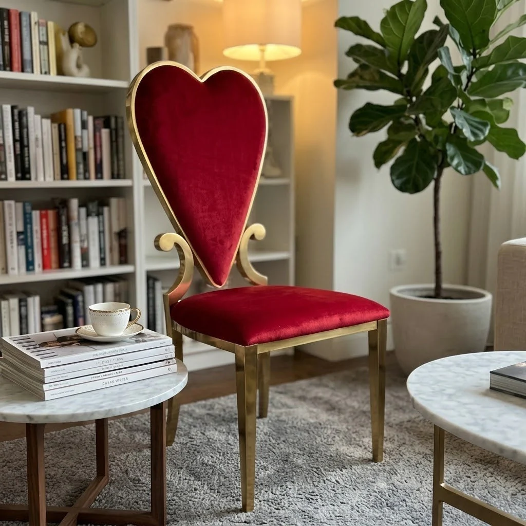Luxury Stainless Steel Game Cards Dining Chair - Image 3
