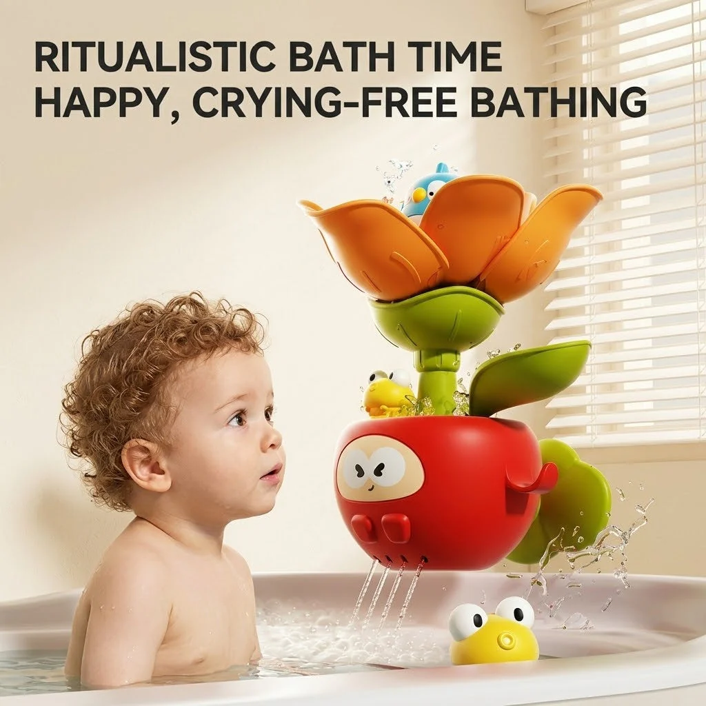 Happy Flower Baby Bath Water Sprinkler Toy - Image 3
