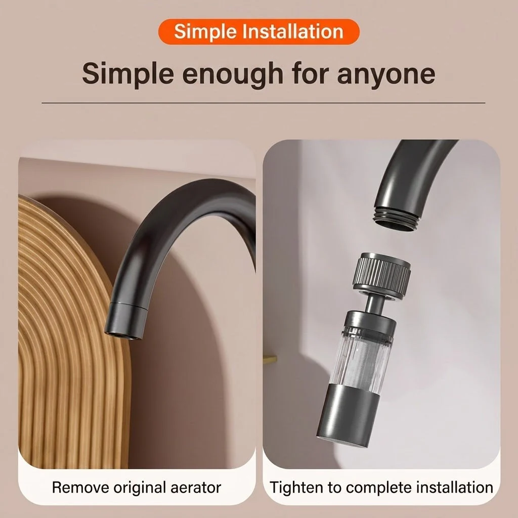Multi-Angle Swivel Faucet Filter Adapter - Image 3
